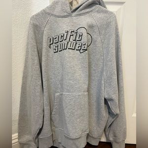 Large grey pacific sunwear oversized hoodie
